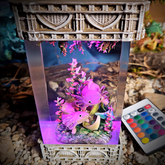 Axolotl Resin Lamp V1 LEE'S AREA