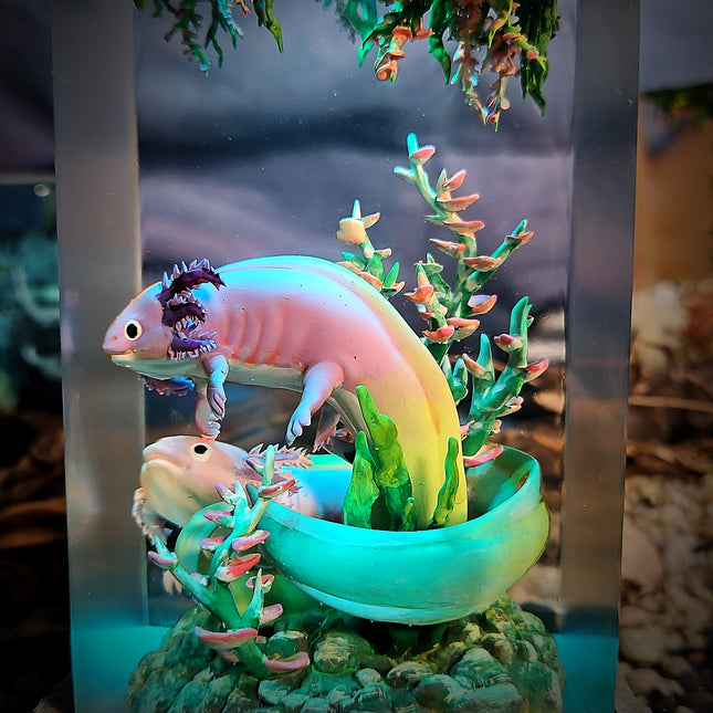 Axolotl Resin Lamp V2 - LEE'S AREA