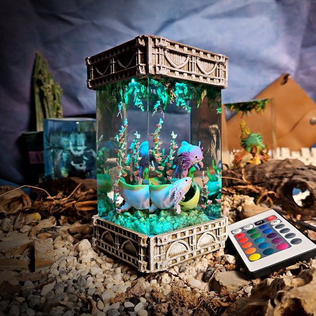 Axolotl Resin Lamp V2 - LEE'S AREA