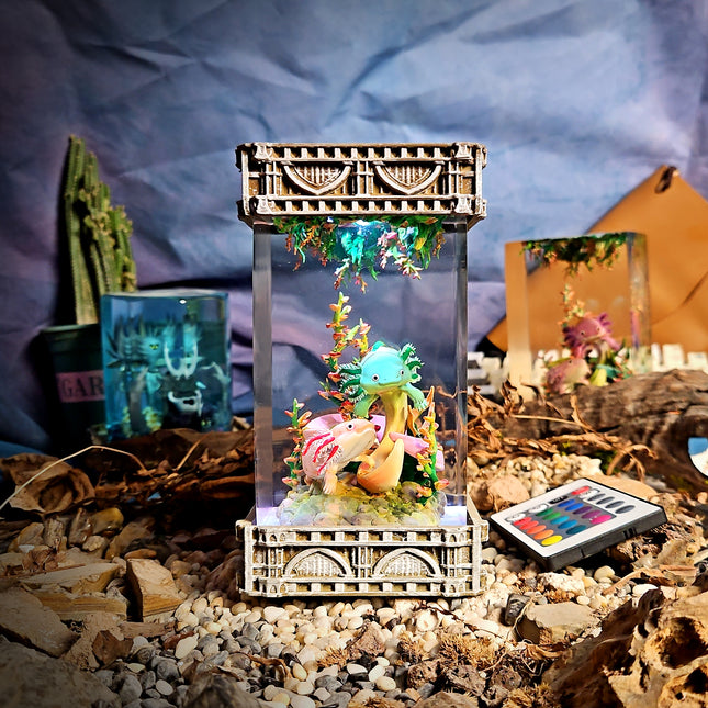 Axolotl Resin Lamp V2