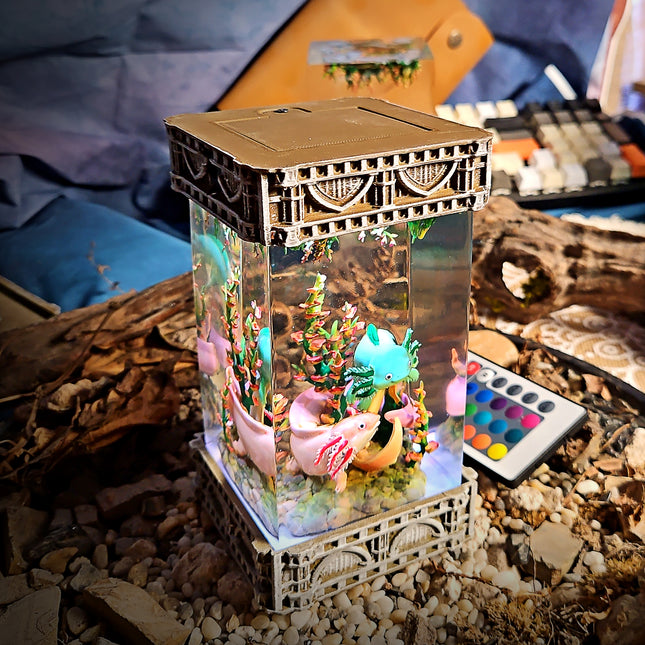 Axolotl Resin Lamp V2 - LEE'S AREA
