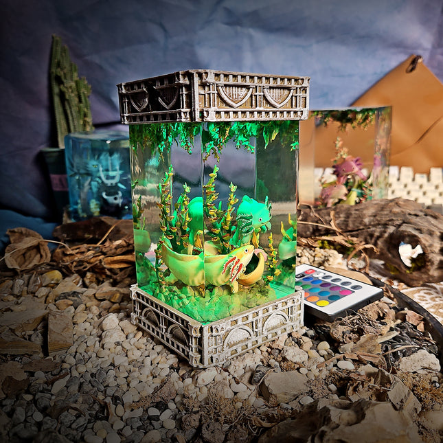Axolotl Resin Lamp V2 - LEE'S AREA