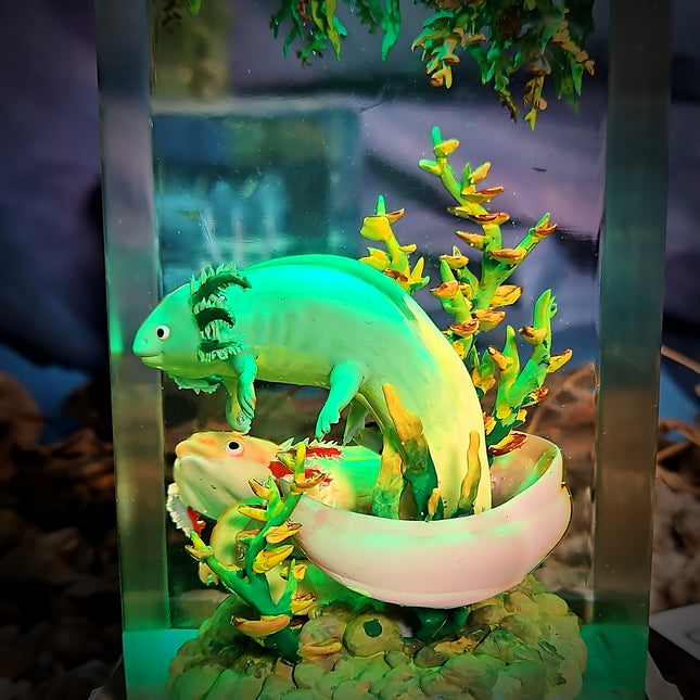 Axolotl Resin Lamp V2 - LEE'S AREA