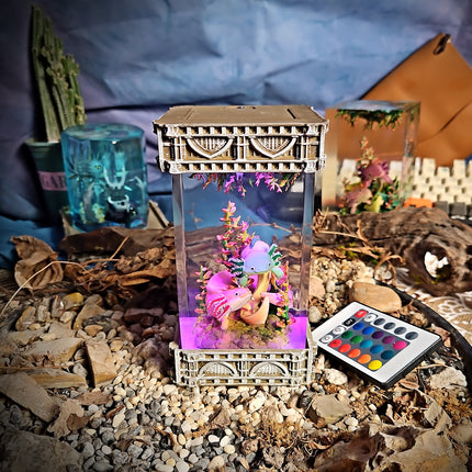 Axolotl Resin Lamp V1