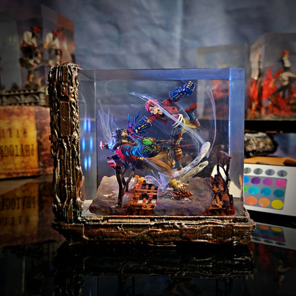 VI DIORAMA(Vi vs Jinx) – League of Legends Resin Lamp