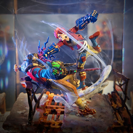 VI DIORAMA(Vi vs Jinx) – League of Legends Resin Lamp