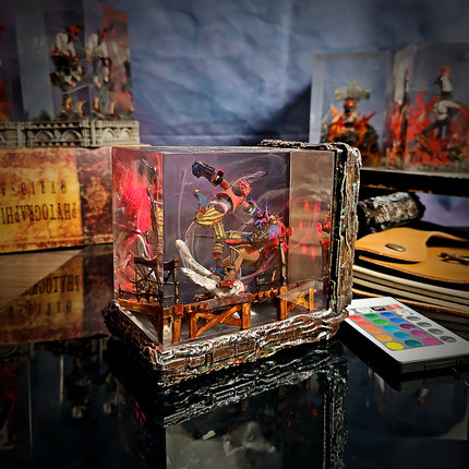 VI DIORAMA(Vi vs Jinx) – League of Legends Resin Lamp