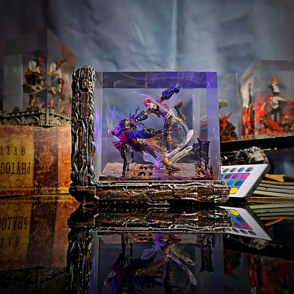 VI DIORAMA(Vi vs Jinx) – League of Legends Resin Lamp