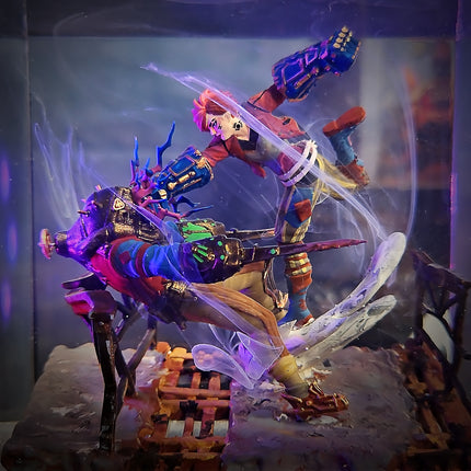 VI DIORAMA(Vi vs Jinx) – League of Legends Resin Lamp