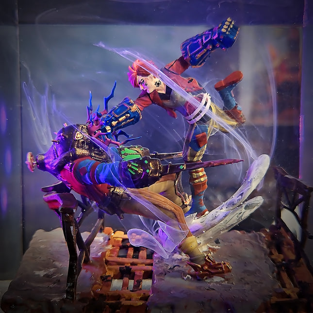 VI DIORAMA(Vi vs Jinx) – League of Legends Resin Lamp - LEE'S AREA