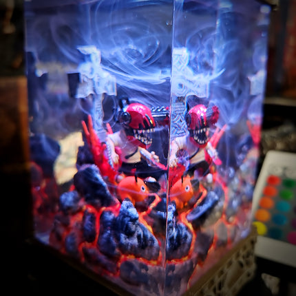 Chainsaw Man Chibi V2 Resin Lamp