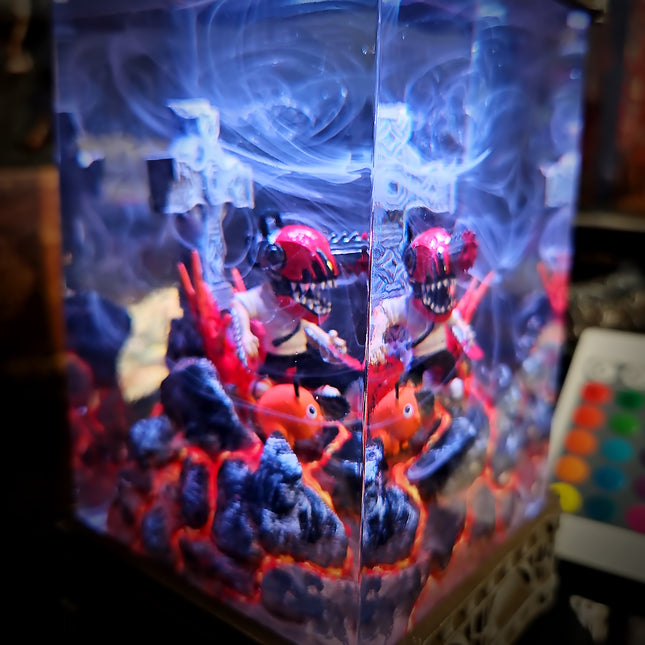 Chainsaw Man Chibi V2 Resin Lamp