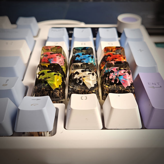 Dragon V1 Keycap – White - LEE'S AREA