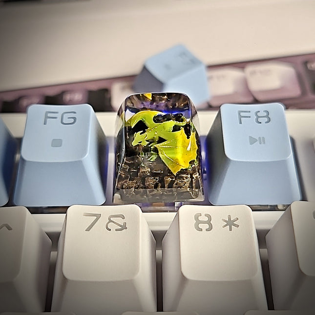 Dragon V1 Keycap – White - LEE'S AREA