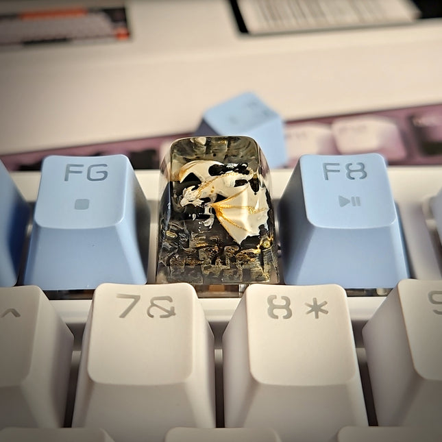 Dragon V1 Keycap – White - LEE'S AREA