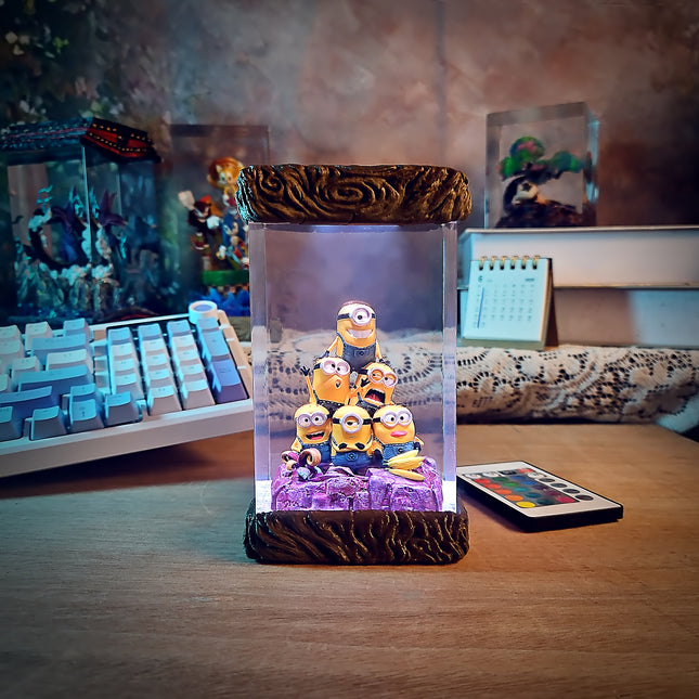 Minion Resin Lamp