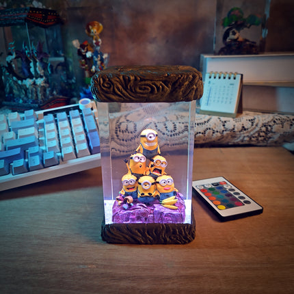 Minion Resin Lamp