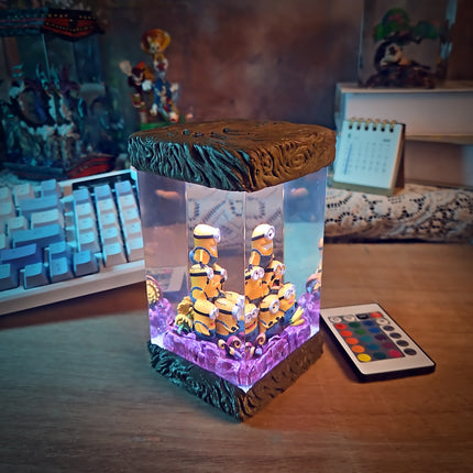 Minion Resin Lamp