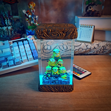 Minion Resin Lamp