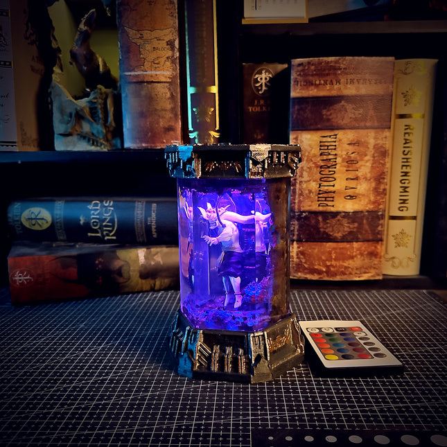 MAHARAJA – Spirit of the Ancient King Hexagon Resin Lamp - LEE'S AREA