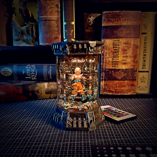 GOKU – Ultra Instinct Hexagon Resin Lamp - LEE'S AREA