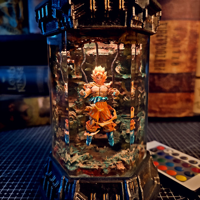 GOKU – Ultra Instinct Hexagon Resin Lamp