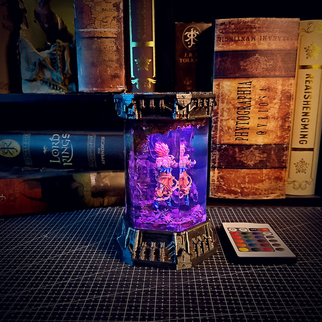GOKU – Ultra Instinct Hexagon Resin Lamp - LEE'S AREA