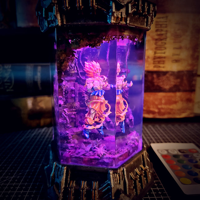 GOKU – Ultra Instinct Hexagon Resin Lamp - LEE'S AREA