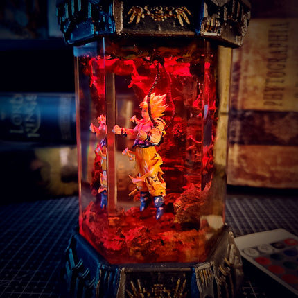 GOKU – Ultra Instinct Hexagon Resin Lamp