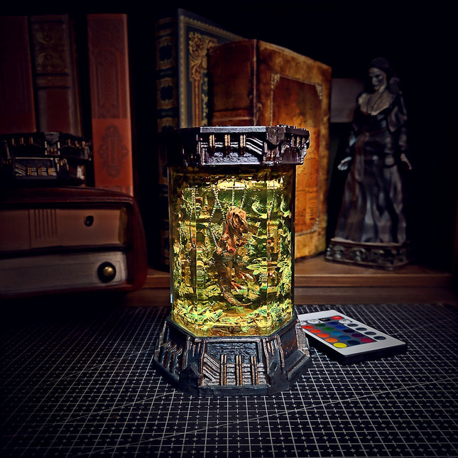 T-REX – King of the Lab Hexagon Resin Lamp