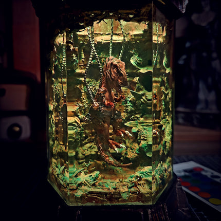 T-REX – King of the Lab Hexagon Resin Lamp