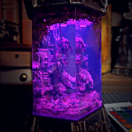 T-REX – King of the Lab Hexagon Resin Lamp