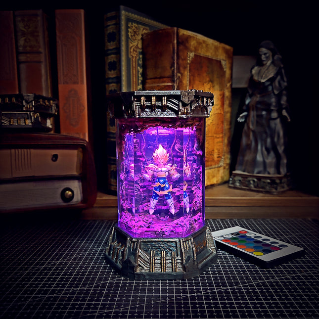 VEGETA – Saiyan Pride Hexagon Resin Lamp - LEE'S AREA