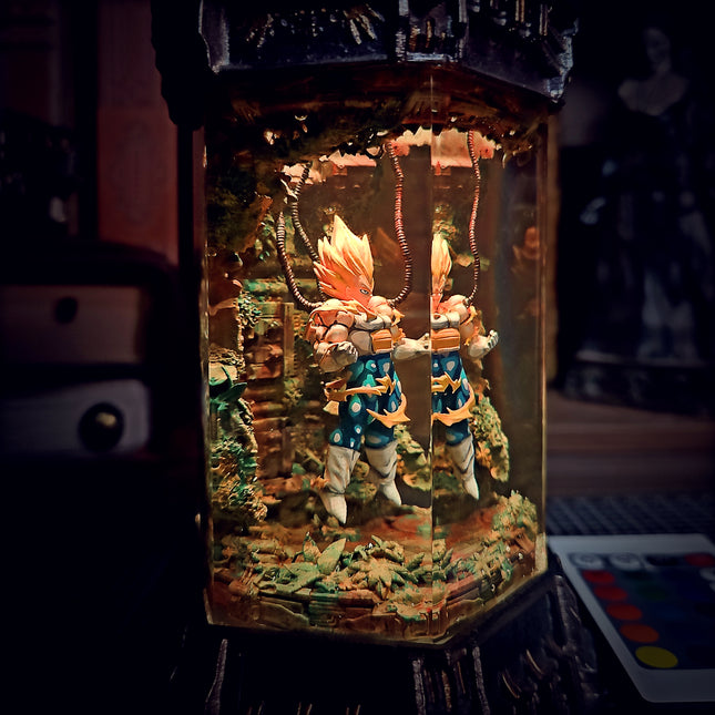VEGETA – Saiyan Pride Hexagon Resin Lamp - LEE'S AREA