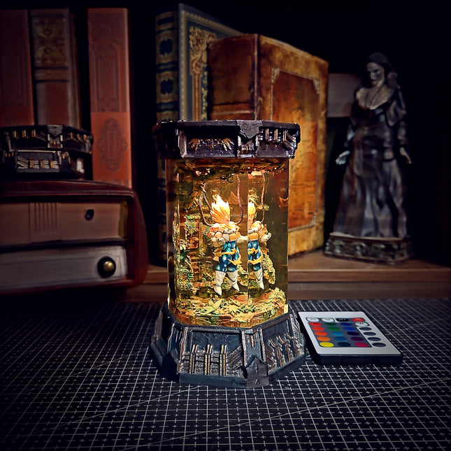 VEGETA – Saiyan Pride Hexagon Resin Lamp - LEE'S AREA