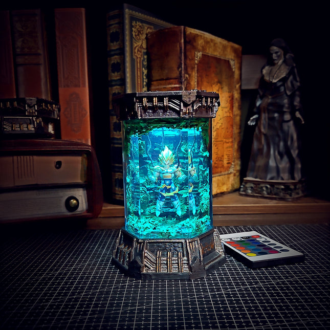 VEGETA – Saiyan Pride Hexagon Resin Lamp - LEE'S AREA
