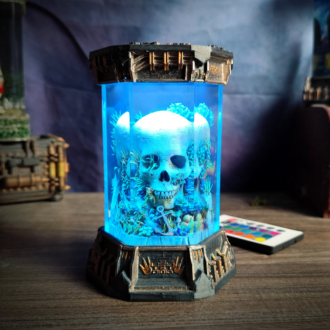 SKULL – Eternal Darkness Hexagon Resin Lamp - LEE'S AREA