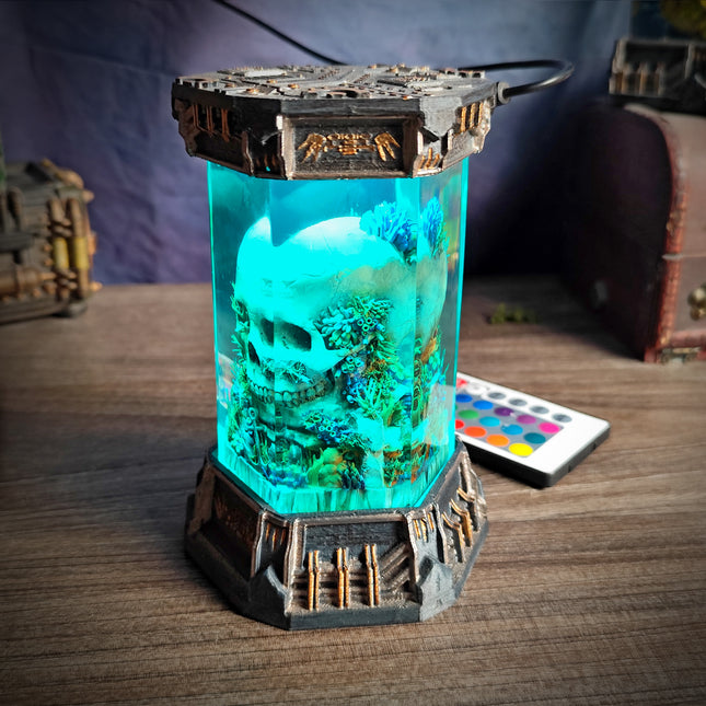 SKULL – Eternal Darkness Hexagon Resin Lamp - LEE'S AREA