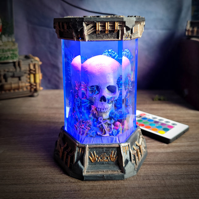 SKULL – Eternal Darkness Hexagon Resin Lamp - LEE'S AREA