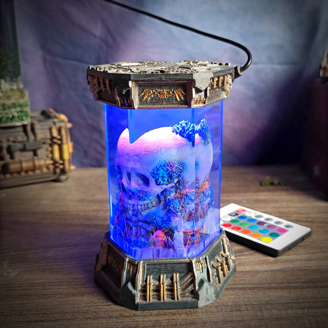 SKULL – Eternal Darkness Hexagon Resin Lamp - LEE'S AREA