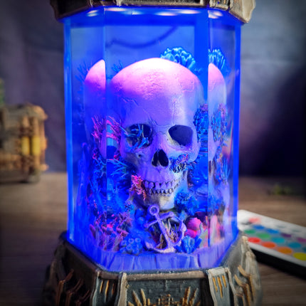 SKULL – Eternal Darkness Hexagon Resin Lamp