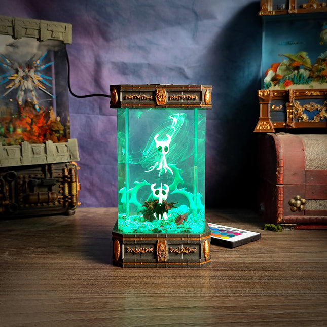 Hollow Knight Lamp | Handmade Resin Lamp with LED Diorama Scene