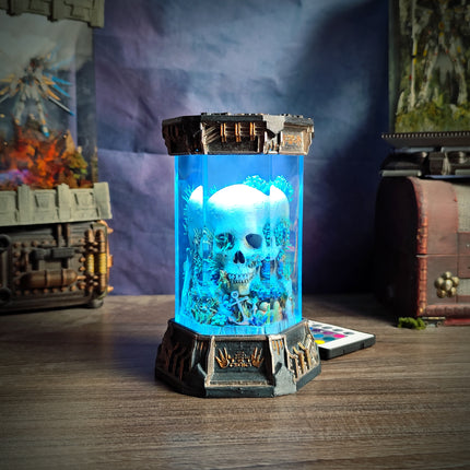 SKULL – Eternal Darkness Hexagon Resin Lamp