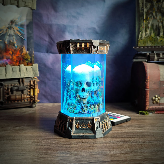 SKULL – Eternal Darkness Hexagon Resin Lamp - LEE'S AREA