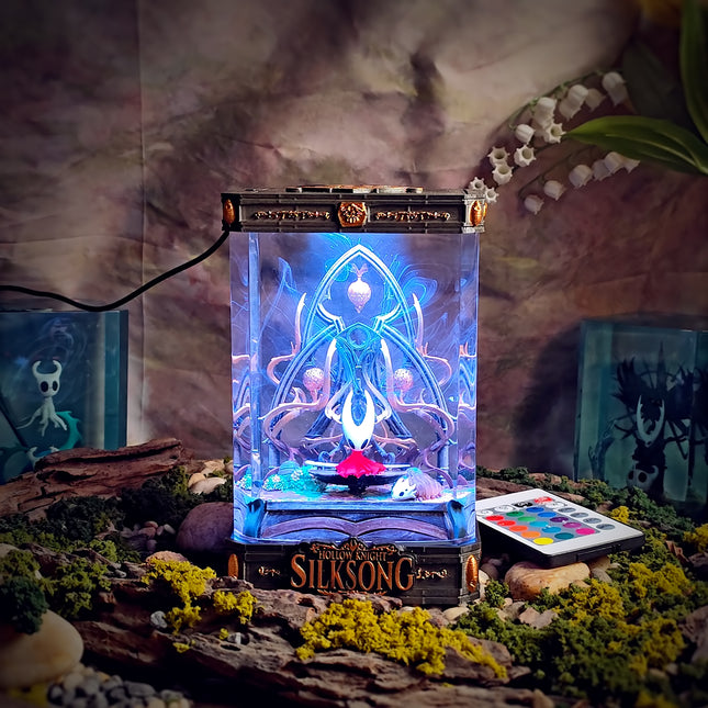 Hornet dynamic Silksong pose resin UV lamp display