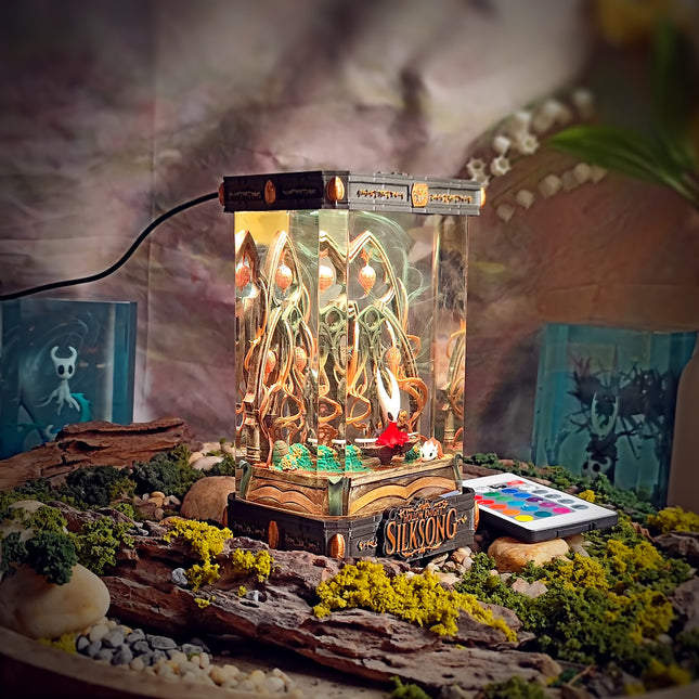 Handcrafted Hornet epoxy resin lamp for collectors