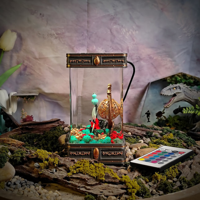 glowing resin silksong lamp