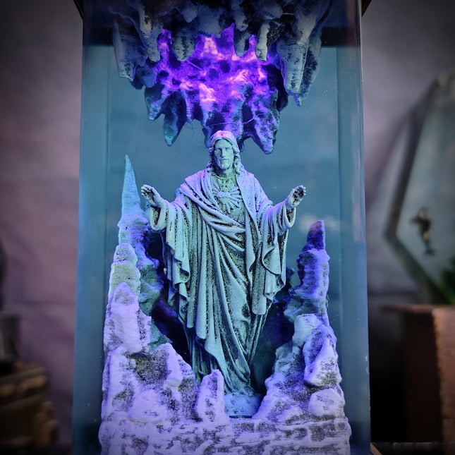 Jesus Resin Lamp