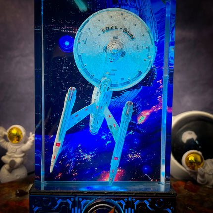 USS Enterprise Lamp by Lee’s Area – resin display lamp, collectible product image