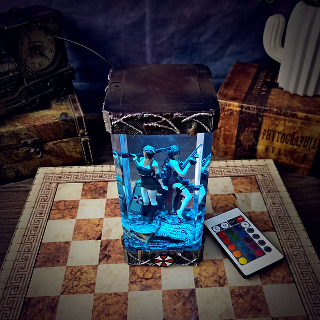 Resident Evil collectible resin lamp shelf display
